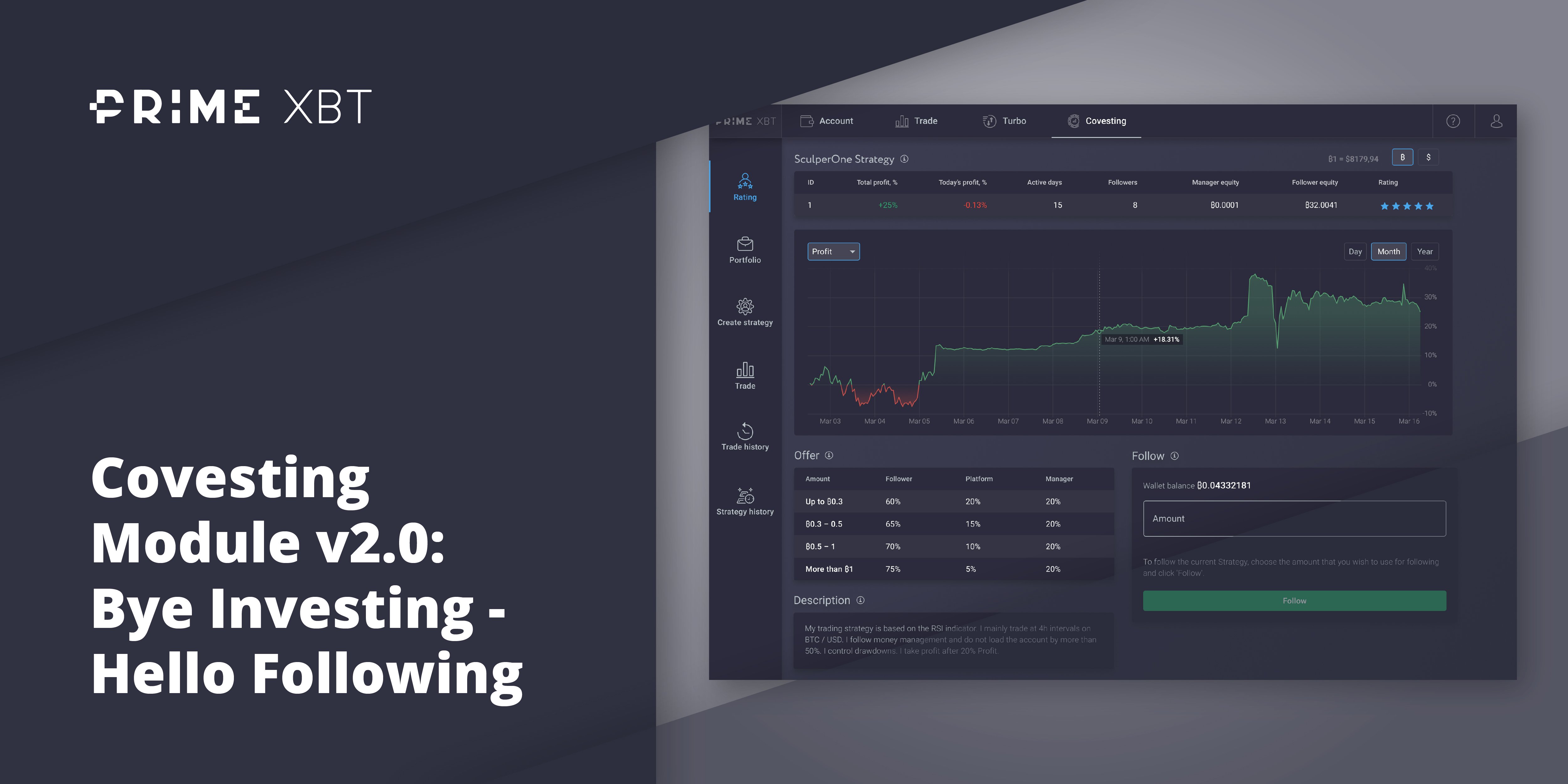 Covesting Module v2.0: Bye Investing - Hello Following - cov