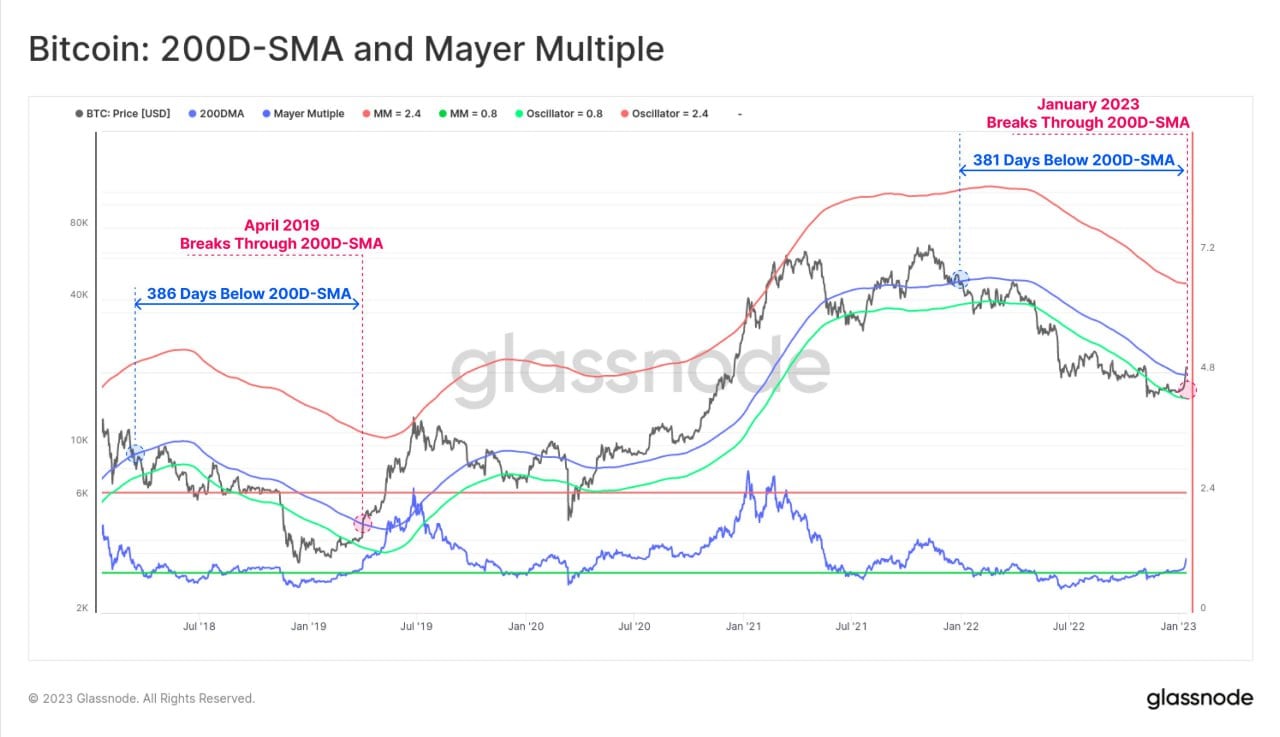 Market Research Report: Crypto Prices Pump as Whales Kill Shorts with Massive Short Squeezes, Gold Breaks $1,900 After Tamer US CPI - BTC 200 day MA